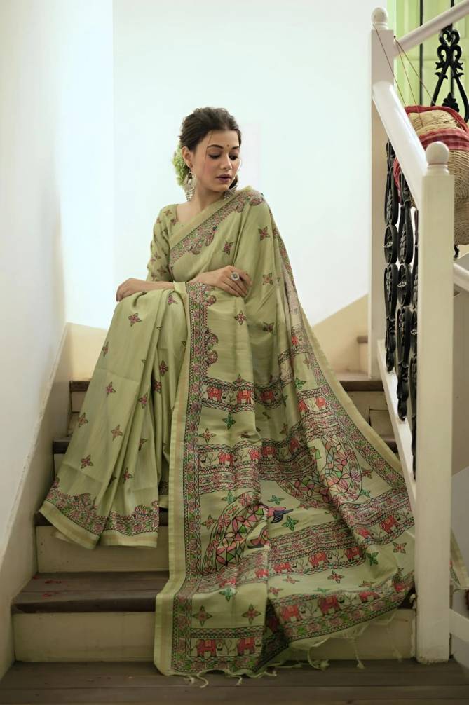 Natasha Krishna New Printed Designer Casual Wear Saree Collection